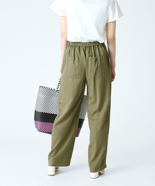 B.C STOCK（ベーセーストック）の「リヨセルワイドパンツ（その他パンツ・レディース・ブラック/カーキ/イエロー/ブルー系その他・FREE）」の12枚目の写真