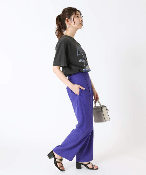 B.C STOCK（ベーセーストック）の「リヨセルワイドパンツ（その他パンツ・レディース・ブラック/カーキ/イエロー/ブルー系その他・FREE）」の17枚目の写真