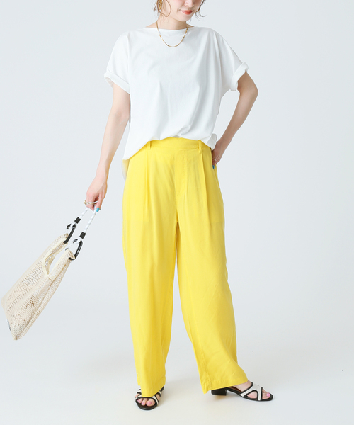 B.C STOCK（ベーセーストック）の「リヨセルワイドパンツ（その他パンツ・レディース・ブラック/カーキ/イエロー/ブルー系その他・FREE）」の18枚目の写真