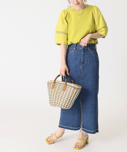 B.C STOCK(ベーセーストック)の「ランタンスリーブカットブラウス(Tシャツ/カットソー・レディース・ホワイト/ブラック/グリーン/ブルー系その他・FREE)」の17枚目の写真