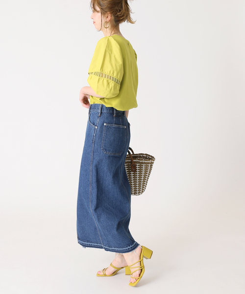 B.C STOCK(ベーセーストック)の「ランタンスリーブカットブラウス(Tシャツ/カットソー・レディース・ホワイト/ブラック/グリーン/ブルー系その他・FREE)」の18枚目の写真