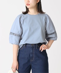 B.C STOCK | ランタンスリーブカットブラウス(Tシャツ/カットソー)