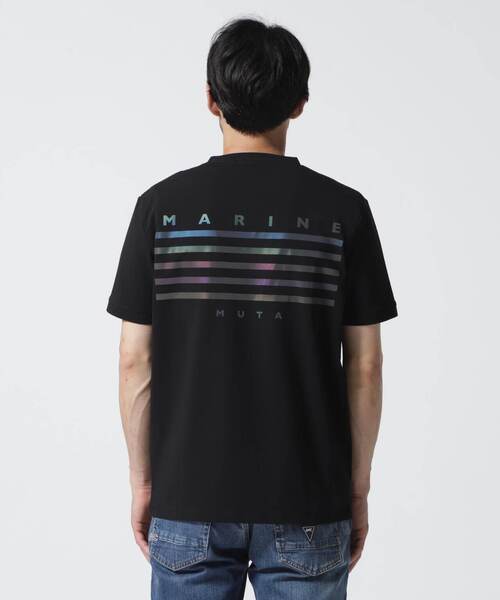 muta(ムータ)の「muta MARINE/ムータ マリン/Reflector Print Tee(Tシャツ/カットソー・メンズ・ブラック/ホワイト・7/8/6/5)」の7枚目の写真