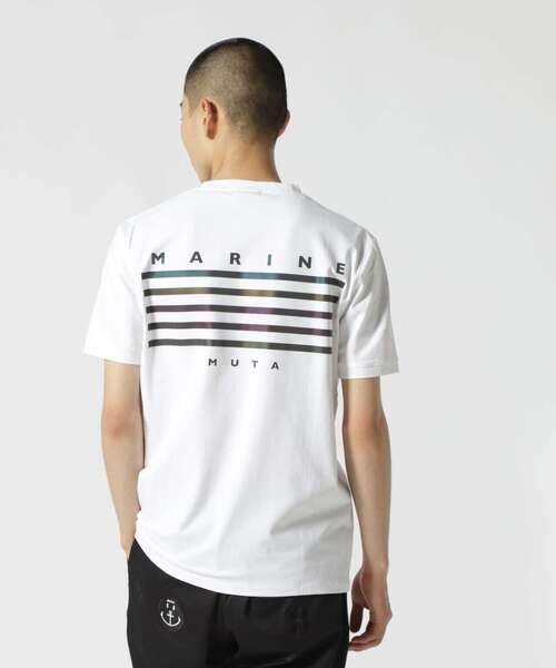 muta(ムータ)の「muta MARINE/ムータ マリン/Reflector Print Tee(Tシャツ/カットソー・メンズ・ブラック/ホワイト・7/8/6/5)」の17枚目の写真