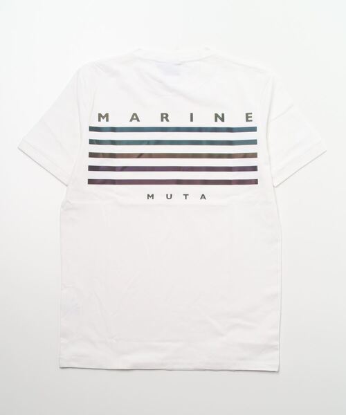 muta(ムータ)の「muta MARINE/ムータ マリン/Reflector Print Tee(Tシャツ/カットソー・メンズ・ブラック/ホワイト・7/8/6/5)」の2枚目の写真