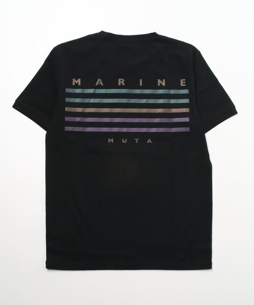 muta(ムータ)の「muta MARINE/ムータ マリン/Reflector Print Tee(Tシャツ/カットソー・メンズ・ブラック/ホワイト・7/8/6/5)」の1枚目の写真