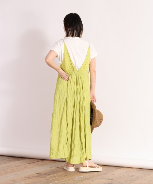 cepo(セポ)の「ワッシャーキャミワンピース 2WAY(ワンピース・レディース・ブラック/オレンジ/ライム・M)」の18枚目の写真