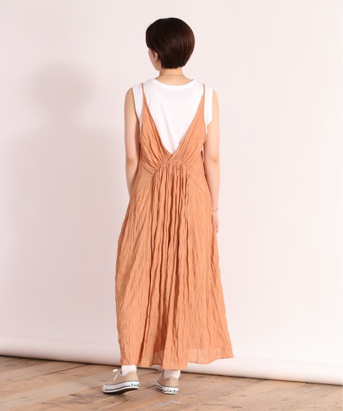 cepo(セポ)の「ワッシャーキャミワンピース 2WAY(ワンピース・レディース・ブラック/オレンジ/ライム・M)」の16枚目の写真
