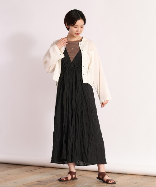 cepo(セポ)の「ワッシャーキャミワンピース 2WAY(ワンピース・レディース・ブラック/オレンジ/ライム・M)」の20枚目の写真