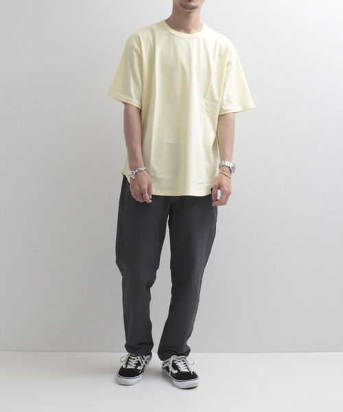 GLOSTER(グロスター)の「【GLOSTER/グロスター】レイヤードラウンドTシャツ 《レイヤードコーデに最適》(Tシャツ/カットソー・メンズ・チャコールグレー/オフホワイト/イエロー/ミント/グレイッシュベージュ・M/L/XL)」の10枚目の写真