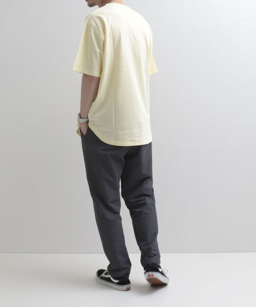 GLOSTER(グロスター)の「【GLOSTER/グロスター】レイヤードラウンドTシャツ 《レイヤードコーデに最適》(Tシャツ/カットソー・メンズ・チャコールグレー/オフホワイト/イエロー/ミント/グレイッシュベージュ・M/L/XL)」の12枚目の写真