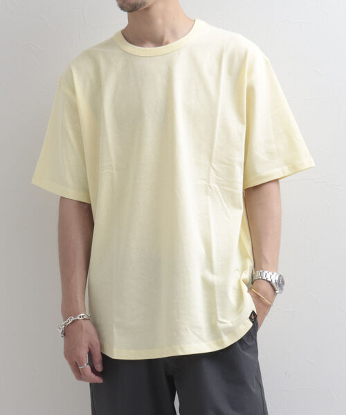 GLOSTER(グロスター)の「【GLOSTER/グロスター】レイヤードラウンドTシャツ 《レイヤードコーデに最適》(Tシャツ/カットソー・メンズ・チャコールグレー/オフホワイト/イエロー/ミント/グレイッシュベージュ・M/L/XL)」の14枚目の写真