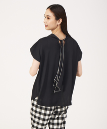 qualite | バイカラー2WAYボータイブラウス(シャツ/ブラウス)