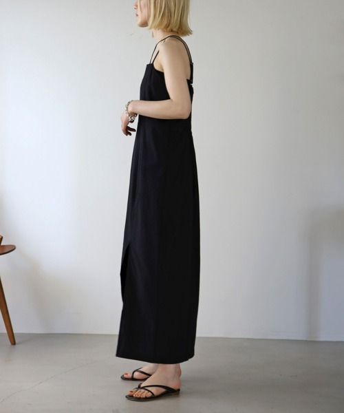 UNFIELD（アンフィールド）の「【UNFIELD】麻混キャミワンピース（ワンピース・レディース・ブラック/ブラウン/オフホワイト・FREE）」の10枚目の写真