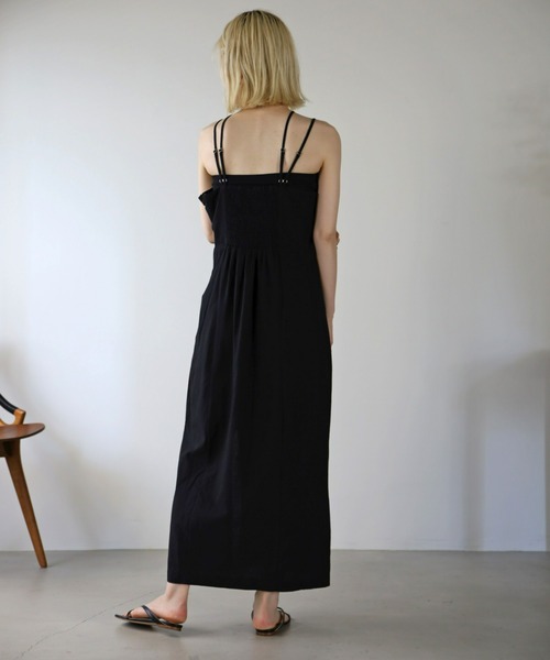 UNFIELD（アンフィールド）の「【UNFIELD】麻混キャミワンピース（ワンピース・レディース・ブラック/ブラウン/オフホワイト・FREE）」の13枚目の写真