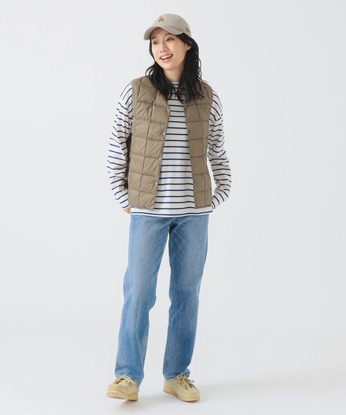 TAION（タイオン）の「TAION / インナーダウン ベスト（M～XL）（ダウンベスト・レディース・チャコールグレー/ブラック/ネイビー/グレー/オフホワイト/カーキ/オレンジ系その他/ダークオリーブ/モカ/ライトグレー・SMALL/MEDIUM/LARGE/X-LARGE）」の22枚目の写真