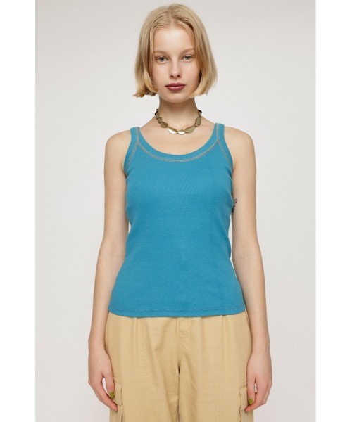 SLY（スライ）の「BI COLOR LOCK TANK バイカラー ロック タンクトップ（タンクトップ・レディース・ブルー/オレンジ系その他/ブラック・FREE）」の11枚目の写真