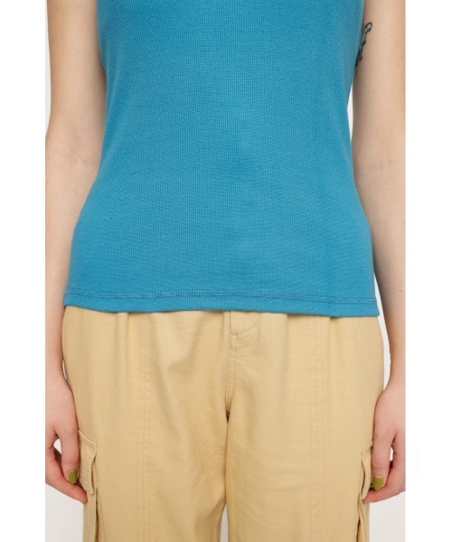 SLY（スライ）の「BI COLOR LOCK TANK バイカラー ロック タンクトップ（タンクトップ・レディース・ブルー/オレンジ系その他/ブラック・FREE）」の16枚目の写真