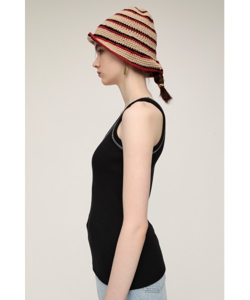 SLY（スライ）の「BI COLOR LOCK TANK バイカラー ロック タンクトップ（タンクトップ・レディース・ブルー/オレンジ系その他/ブラック・FREE）」の7枚目の写真