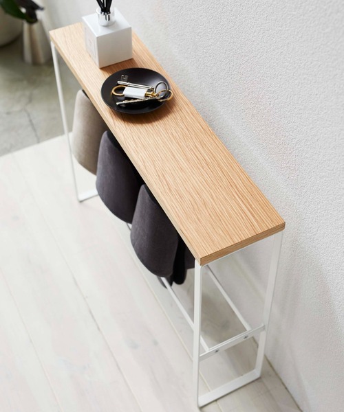 BIRTHDAY BAR(バースデイバー)の「tower 天板つき スリッパラック(収納グッズ・レディース・ホワイト/ブラック・フリー)」の5枚目の写真