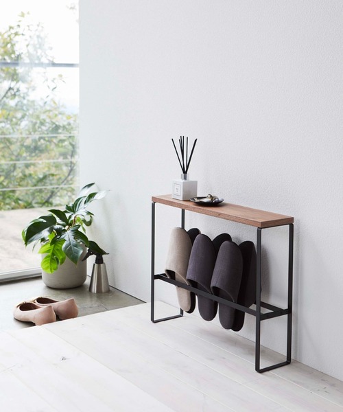 新品 マガジンラック ファー ウッド ブック スリッパ ダルトン