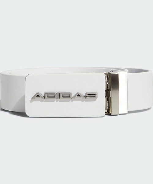 アディダス　無段階調整ベルト ロゴ付き　ブラック　adidas レディース パンチング 無段階調節 ベルト【adidas Golf/アディダスゴルフ