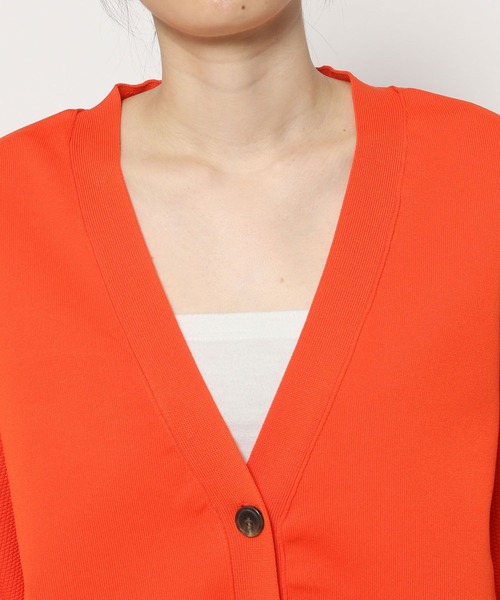 PAGEBOY（ページボーイ）の「スポンジコクーンVネックカーディガン（カーディガン/ボレロ・レディース・オフホワイト/ブラック/ブラウン系その他/ブルー系その他/オレンジ/ターコイズブルー・FREE）」の17枚目の写真