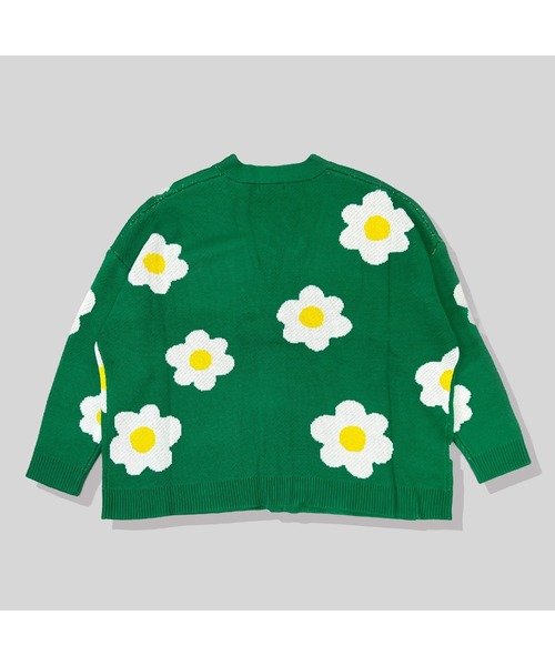 A'gem（エージェム）の「『A'gem/エージェム』花柄ジャガードニットカーディガン（カーディガン/ボレロ・メンズ・グリーン/ホワイト/ブラック・FREE）」の15枚目の写真