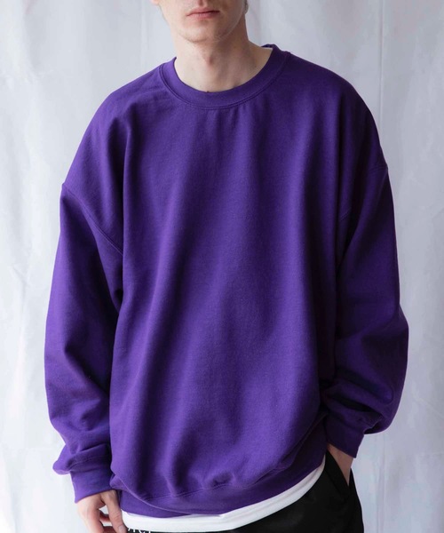 EMMA NOVEMBER (エマノーヴェンバー)の「ヘビーブレンド プレミアム スウェット(スウェット・メンズ・ホワイト/ライトブルー/ブラック/ダークグリーン/ダークブラウン/パープル/ネイビー/グレー/レッド/ピンク/ゴールド/セージグリーン/マルーン・1/2)」の1枚目の写真
