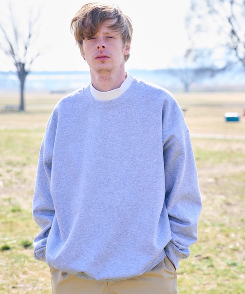 EMMA NOVEMBER (エマノーヴェンバー)の「ヘビーブレンド プレミアム スウェット(スウェット・メンズ・ホワイト/ライトブルー/ブラック/ダークグリーン/ダークブラウン/パープル/ネイビー/グレー/レッド/ピンク/ゴールド/セージグリーン/マルーン・1/2)」の4枚目の写真