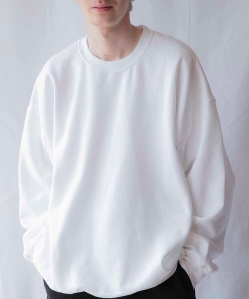 EMMA NOVEMBER (エマノーヴェンバー)の「ヘビーブレンド プレミアム スウェット(スウェット・メンズ・ホワイト/ライトブルー/ブラック/ダークグリーン/ダークブラウン/パープル/ネイビー/グレー/レッド/ピンク/ゴールド/セージグリーン/マルーン・1/2)」の2枚目の写真