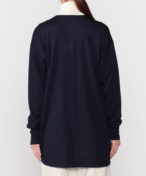 Scye(サイ)の「Scye | ウール バンドカラーシャツ WOMEN(シャツ/ブラウス・レディース・チャコール/ダークネイビー・38)」の8枚目の写真