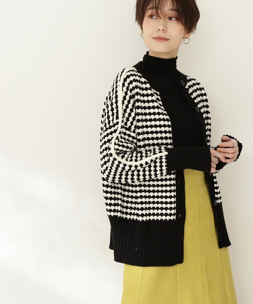 N.（N. Natural Beauty Basic）（エヌエヌナチュラルビューティーベーシック）の「◆ポコポコミドルカーディガン（カーディガン/ボレロ・レディース・ブラック系その他/ブラウン系その他/ブルー系その他・MEDIUM）」の2枚目の写真