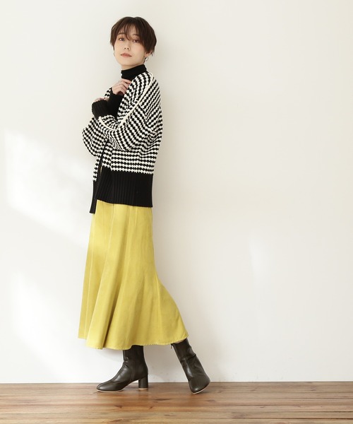 N.（N. Natural Beauty Basic）（エヌエヌナチュラルビューティーベーシック）の「◆ポコポコミドルカーディガン（カーディガン/ボレロ・レディース・ブラック系その他/ブラウン系その他/ブルー系その他・MEDIUM）」の4枚目の写真