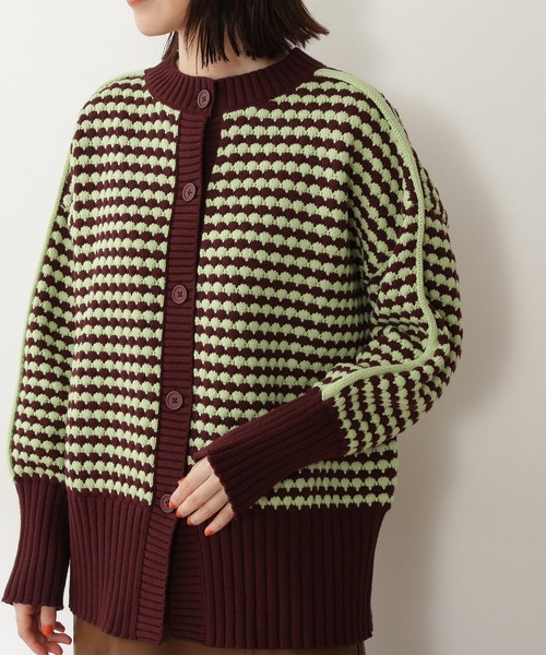 N.（N. Natural Beauty Basic）（エヌエヌナチュラルビューティーベーシック）の「◆ポコポコミドルカーディガン（カーディガン/ボレロ・レディース・ブラック系その他/ブラウン系その他/ブルー系その他・MEDIUM）」の5枚目の写真