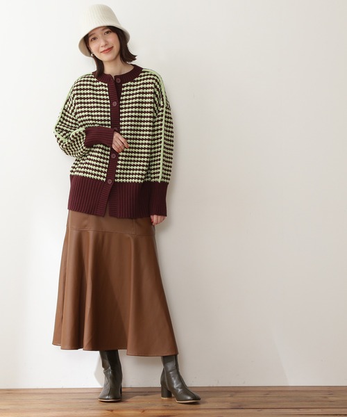 N.（N. Natural Beauty Basic）（エヌエヌナチュラルビューティーベーシック）の「◆ポコポコミドルカーディガン（カーディガン/ボレロ・レディース・ブラック系その他/ブラウン系その他/ブルー系その他・MEDIUM）」の10枚目の写真