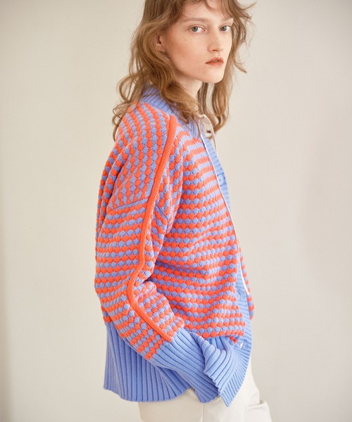 N.（N. Natural Beauty Basic）（エヌエヌナチュラルビューティーベーシック）の「◆ポコポコミドルカーディガン（カーディガン/ボレロ・レディース・ブラック系その他/ブラウン系その他/ブルー系その他・MEDIUM）」の15枚目の写真