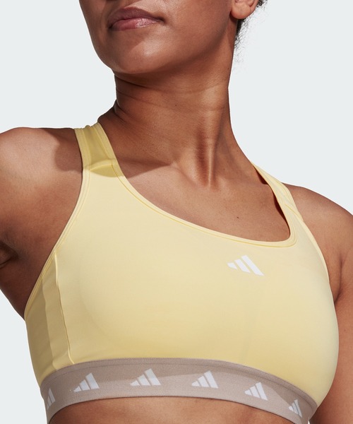 adidas（アディダス）の「Powerreact トレーニング ミディアムサポート テックフィットスポーツブラ / アディダス adidas（スポーツブラ・レディース・ブルー/イエロー/ブラック/ブラウン・M-AB/XL-AB/M-CD/XL-CD/L-AB/S-AB/L-CD/S-CD/XXL-CD/XXL-AB）」の13枚目の写真