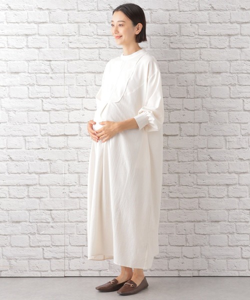 LEPSIM（レプシィム）の「マタニティ／2WAYデザインワンピース　352341（マタニティウェア/グッズ・レディース・ブラック/オフホワイト・FREE）」の14枚目の写真