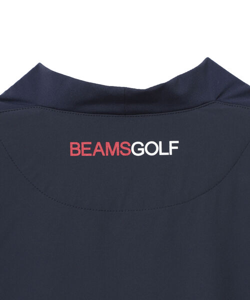 BEAMS GOLF ネイビー ゴルフシャツ L BEAMS GOLF ビームスゴルフ 半袖ポロシャツ ネイビー系 M ゴルフ
