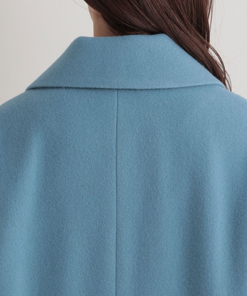 Andemiu（アンデミュウ）の「メルトンビッグラペルコート280995（チェスターコート・レディース・ライトグレー/ライトグリーン/ブルー・FREE）」の21枚目の写真