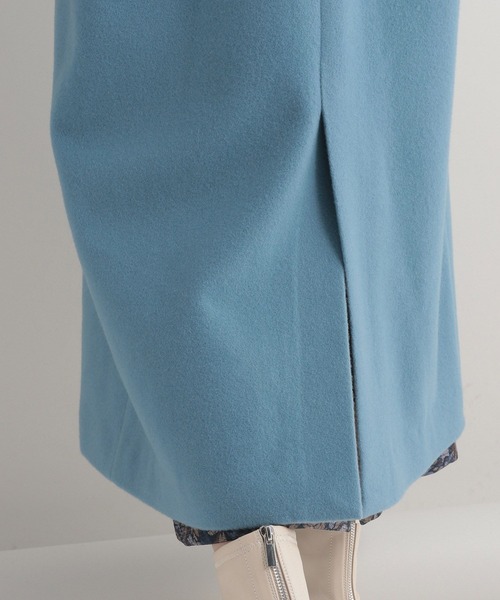 Andemiu（アンデミュウ）の「メルトンビッグラペルコート280995（チェスターコート・レディース・ライトグレー/ライトグリーン/ブルー・FREE）」の13枚目の写真