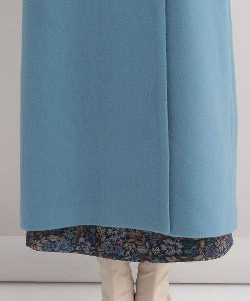 Andemiu（アンデミュウ）の「メルトンビッグラペルコート280995（チェスターコート・レディース・ライトグレー/ライトグリーン/ブルー・FREE）」の11枚目の写真