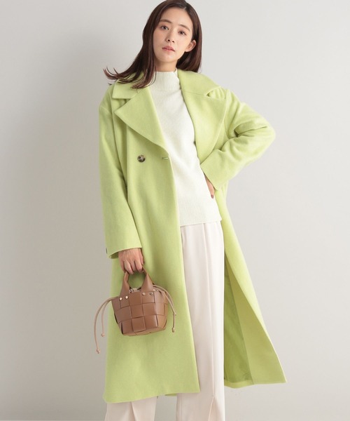 Andemiu（アンデミュウ）の「メルトンビッグラペルコート280995（チェスターコート・レディース・ライトグレー/ライトグリーン/ブルー・FREE）」の9枚目の写真