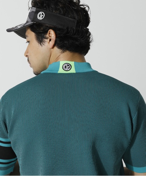 CPGGOLF 新品未使用　超美品　ロゴジャガードモックプルオーバーMENS CPG GOLF（シーピージーゴルフ）の「Logo jacquard mock