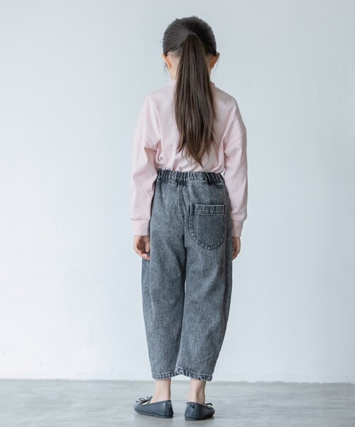THE SHOP TK （ザ ショップ ティーケー ）の「◆【110-140/ストレッチ素材】デニムカーブパンツ（デニムパンツ・キッズ・グレー系その他/ベージュ/ネイビー・11/12/13/14）」の9枚目の写真
