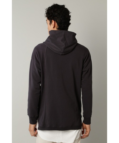 BLUE TORNADO（ブルートルネード）の「BLUE TORNADO∴ストレッチミニ裏毛裏起毛フーディー（パーカー・メンズ・カーキ・L/M）」の4枚目の写真