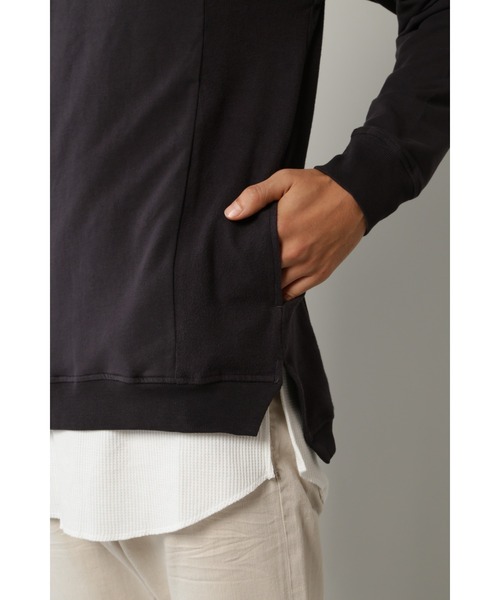 BLUE TORNADO（ブルートルネード）の「BLUE TORNADO∴ストレッチミニ裏毛裏起毛フーディー（パーカー・メンズ・カーキ・L/M）」の7枚目の写真