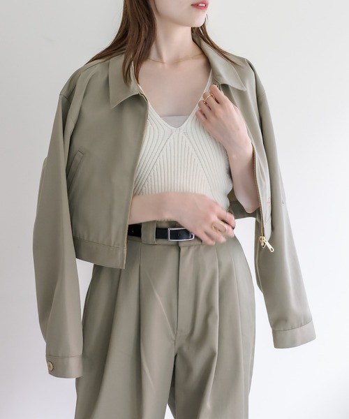 mystic（ミスティック）の「Dickies×mystic ショートジャケット（その他アウター・レディース・ベージュ/ブラウン・FREE）」の9枚目の写真