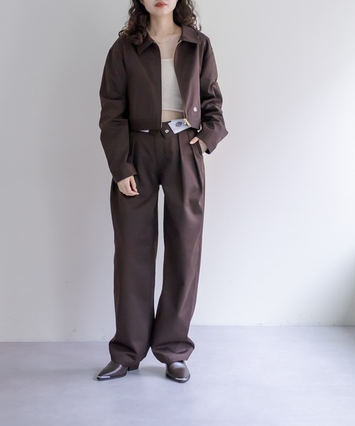 mystic（ミスティック）の「Dickies×mystic ショートジャケット（その他アウター・レディース・ベージュ/ブラウン・FREE）」の21枚目の写真